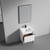 Blossom 031 24 01 C Turin 24" Freestanding Bathroom Vanity with Sink - Matte White
