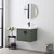 Blossom 034 24 10 MB A Moss 24" Floating Bathroom Vanity with Sink - Green
