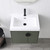 Blossom 034 24 10 MB A Moss 24" Floating Bathroom Vanity with Sink - Green