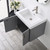 Blossom 034 24 15 BN A Moss 24" Floating Bathroom Vanity with Sink - Grey