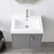 Blossom 034 24 15 BN A Moss 24" Floating Bathroom Vanity with Sink - Grey