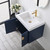 Blossom 034 24 25 BG A Moss 24" Floating Bathroom Vanity with Sink - Blue