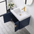 Blossom V8034 24 25 BG A Moss 24" Floating Bathroom Vanity with Sink - Blue