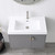 Blossom 034 30 15 BN A Moss 30" Floating Bathroom Vanity with Sink - Grey