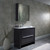 Blossom V8014 36 16 MC Milan 36" Freestanding Bathroom Vanity With Sink & Medicine Cabinet - Silver Grey