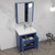 Blossom 014 30 25 MC Milan 30" Freestanding Bathroom Vanity With Sink & Medicine Cabinet - Navy Blue