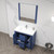 Blossom 014 36 25 C Milan 36" Freestanding Bathroom Vanity With Sink - Navy Blue