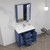 Blossom 014 36 25 C Milan 36" Freestanding Bathroom Vanity With Sink - Navy Blue