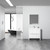 Blossom 014 36 01 C Milan 36" Freestanding Bathroom Vanity With Sink - Glossy White