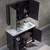 Blossom 014 48 16 DMC Milan 48" Freestanding Bathroom Vanity With Double Sink & 2 Medicine Cabinet - Silver Grey