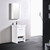 Blossom 014 20 01 M Milan 20" Freestanding Bathroom Vanity With Sink & Mirror- Glossy White