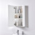 Blossom 014 20 01 MC Milan 20" Freestanding Bathroom Vanity With Sink & Medicine Cabinet - Glossy White