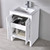 Blossom 014 24 01 M Milan 24" Freestanding Bathroom Vanity With Sink & Mirror- Glossy White