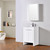 Blossom V8014 24 01 M Milan 24" Freestanding Bathroom Vanity With Sink & Mirror- Glossy White