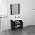 Blossom 014 30 16 M Milan 30" Freestanding Bathroom Vanity With Sink & Mirror- Silver Grey