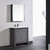 Blossom 014 30 16 M Milan 30" Freestanding Bathroom Vanity With Sink & Mirror- Silver Grey