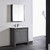 Blossom V8014 30 16 M Milan 30" Freestanding Bathroom Vanity With Sink & Mirror- Silver Grey