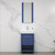 Blossom V8014 20 25 C Milan 20" Freestanding Bathroom Vanity With Sink - Navy Blue