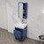 Blossom V8014 20 25 MC Milan 20" Freestanding Bathroom Vanity With Sink & Medicine Cabinet - Navy Blue