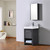 Blossom 014 20 16 M Milan 20" Freestanding Bathroom Vanity With Sink & Mirror- Silver Grey