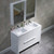Blossom Milan 48" Freestanding Bathroom Vanity With Double Sink & Mirror - Glossy White - V8014 48 01 DM