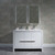 Blossom 014 48 01 DMC Milan 48" Freestanding Bathroom Vanity With Double Sink & 2 Medicine Cabinet - Glossy White