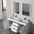 Blossom 014 60 01 M Milan 60" Freestanding Bathroom Vanity With Sink & Mirror- Glossy White