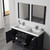 Blossom 014 60 16 M Milan 60" Freestanding Bathroom Vanity With Sink & Mirror- Silver Grey