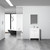 Blossom 014 30 01 M Milan 30" Freestanding Bathroom Vanity With Sink & Mirror- Glossy White