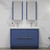 Blossom Milan 48" Freestanding Bathroom Vanity With Double Sink - Navy Blue - V8014 48 25D C