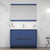 Blossom 014 48 25 DM Milan 48" Freestanding Bathroom Vanity With Double Sink & Mirror - Navy Blue