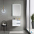 Blossom 020 24 01 A MT12 Sofia 24" Floating Bathroom Vanity With Acrylic Sink, Metal Legs - White
