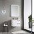 Blossom 020 24 01 C MT12 Sofia 24" Floating Bathroom Vanity With Ceramic Sink, Metal Legs - White
