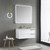Blossom 020 36 01 A MT12 Sofia 36" Floating Bathroom Vanity With Acrylic Sink, Metal Legs - White