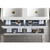 Blossom V8018 48 23 C Jena 48" Floating Wall Hung Bathroom Vanity With Ceramic Sink - White