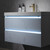 Blossom V8018 30 23 A MT12 Jena 30" Floating Wall Hung Bathroom Vanity With Acrylic Sink, Metal Legs - White