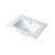 Blossom V8018 24 23 C MT12 Jena 24" Floating Wall Hung Bathroom Vanity With Ceramic Sink, Metal Legs - White