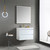 Blossom 018 30 23 C MT12 Jena 30" Floating Bathroom Vanity With Ceramic Sink, Metal Legs - White