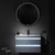 Blossom V8018 30 23 C MT12 Jena 30" Floating Wall Hung Bathroom Vanity With Ceramic Sink, Metal Legs - White