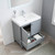 Blossom 023 30 15 A Lyon 30" Freestanding Bathroom Vanity With Acrylic Sink - Grey