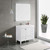Blossom 023 36 01 A Lyon 36" Freestanding Bathroom Vanity With Acrylic Sink - White