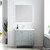 Blossom 023 36 15 A Lyon 36" Freestanding Bathroom Vanity With Acrylic Sink - Grey
