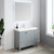 Blossom 023 36 15 A Lyon 36" Freestanding Bathroom Vanity With Acrylic Sink - Grey