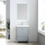 Blossom 023 20 15 A Lyon 20" Freestanding Bathroom Vanity With Acrylic Sink - Grey