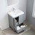 Blossom 023 24 15 A Lyon 24" Freestanding Bathroom Vanity With Acrylic Sink - Grey