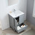 Blossom 023 24 15 A Lyon 24" Freestanding Bathroom Vanity With Acrylic Sink - Grey