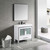 Blossom 024 36 01 A Birmingham 36" Freestanding Bathroom Vanity With Acrylic Sink - White