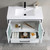 Blossom 024 36 01 A Birmingham 36" Freestanding Bathroom Vanity With Acrylic Sink - White