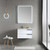 Blossom V8020 30 01 C Sofia 30" Floating Bathroom Vanity With Ceramic Sink - White