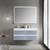 Blossom Jena 48" Floating Bathroom Vanity With Ceramic Sink, Metal Legs - Grey - V8018 48 24 C MT12